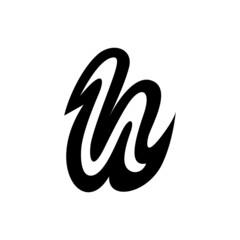 letter H initial monogram logo icon vector template
