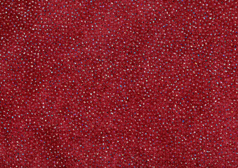 Burgundy red glitter fabric textile pattern.