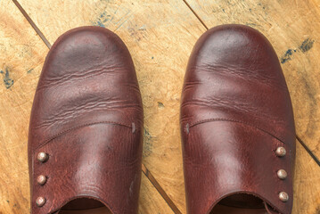 I took care of my precious leather shoes.