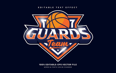 Basketball sport text effect