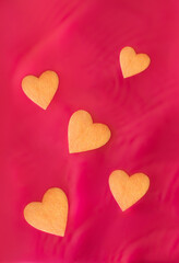 a card with a hearts for Valentine's day