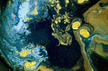 Abstract ocean- ART. Natural Luxury. Style incorporates the swirls of marble or the ripples of agate.Extra special and luxurious.Oriental painting. Abstract fantasia. Treasury of art. Beautiful onyx.