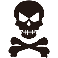 ドクロ・スカル・骸骨のイラスト素材