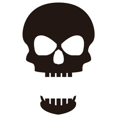 ドクロ・スカル・骸骨のイラスト素材