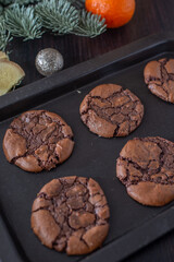 sweet home made Chocolate brownie cookies