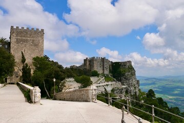 Castello di Venere, also known as Venus castle or Pepoli Castle, in Price, province Trapani, Sicily.