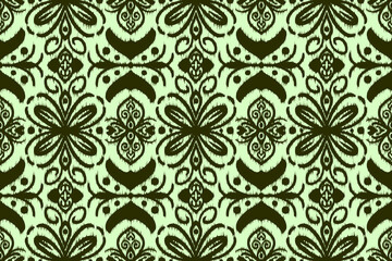 Vector seamless ethnic pattern. Tribal and geometric motifs. Vintage decorative ornament element texture print for textile, fabric, paper, tile,  wallpaper background or web design illustration.