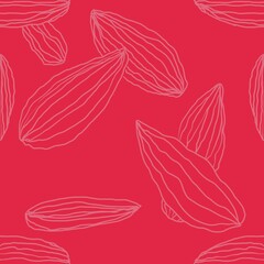 seamless red and pink leaves pattern