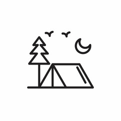 CAMPING icon in vector. Logotype