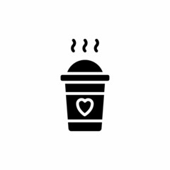 HOT DRINK icon in vector. Logotype