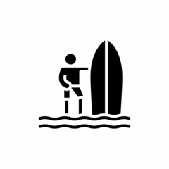 Fototapeta premium SURFER icon in vector. Logotype