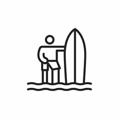 SURFER icon in vector. Logotype