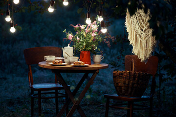 tea party in the garden