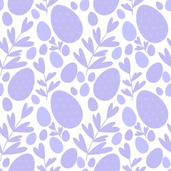 Easter seamless pattern with eggs for wallpaper and fabrics and textiles and packaging and gifts 