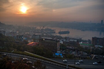 Obraz premium view of the city