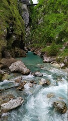 Tolmin Gorge in Triglav national park, Slovenia
