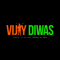 Conceptual Template Design for Vijay Diwas. An Indian Military Victory Day. Editable Illustration.