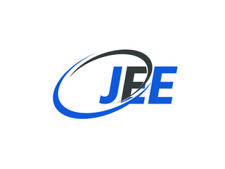 JEE letter creative modern elegant swoosh logo design