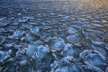 texture ice bubbles air baikal gas hydrogen sulfide nature winter background