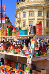 September 5 2021 - Sibiu, Hermannstadt, Romania: Targ Ceramica. Famous yearly organized ceramic...