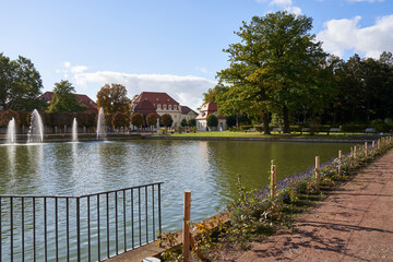 Historische Kuranlagen in der Goethestadt Bad Lauchstädt, Saalekreis, Sachsen-Anhalt, Deutschland