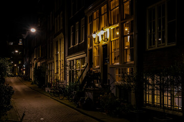 Naklejka na ściany i meble Amsterdam city blue hours and night photos.. 
