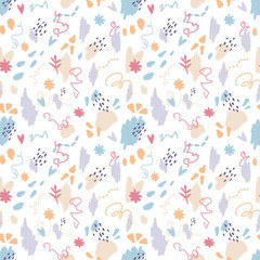 Universal vector seamless pattern. Simple abstract background. Great for wrapping paper or bedding. 