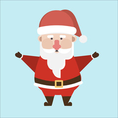 Santa Clause cartoon standing.