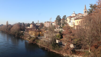 Obraz premium view of the old town country,italy