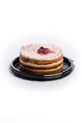 Delicious Sweet Bakery Patisserie Food Menu Gourmet Meal Dessert Chocolate Strawberry Lemon Flour Cake Pie Piece Chicken Fry Cheese Pizza Bread Still Product Blank Background