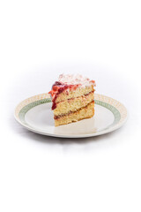 Delicious Sweet Bakery Patisserie Food Menu Gourmet Meal Dessert Chocolate Strawberry Lemon Flour Cake Pie Piece Chicken Fry Cheese Pizza Bread Still Product Blank Background