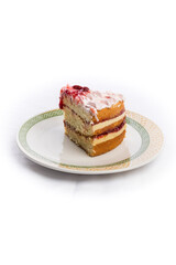 Delicious Sweet Bakery Patisserie Food Menu Gourmet Meal Dessert Chocolate Strawberry Lemon Flour Cake Pie Piece Chicken Fry Cheese Pizza Bread Still Product Blank Background