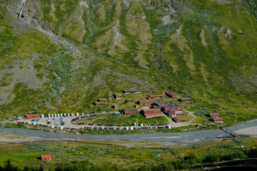 Spiterstulen - Norwegian tourist hostel located in Jotunheimen Mountains, in  Visdalen valley, on...