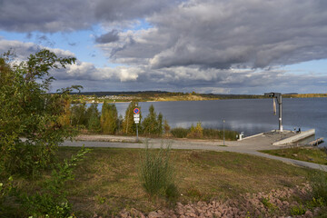 Die Marina am Geiseltalsee in Mücheln (Geiseltal), Saalekreis, Sachsen-Anhalt, Deutschland