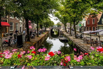 Edam traditional town-village in Netherlands 