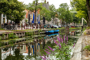 Fototapeta na wymiar Edam traditional town-village in Netherlands 