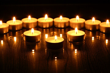 Candles On Dark
