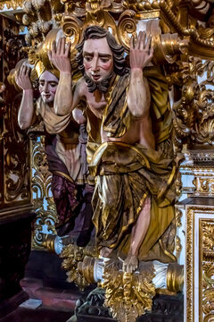 Baroque saint images from Brazil.