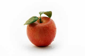 fresh apples and water drops
