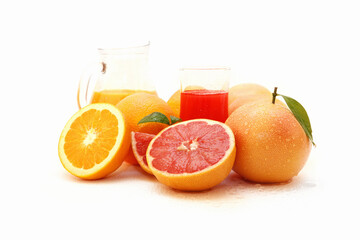 Orange, Grapefruit and Juice
