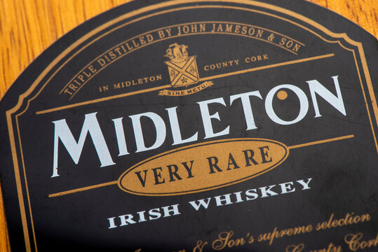 box of Midleton single malt Irish whiskey
