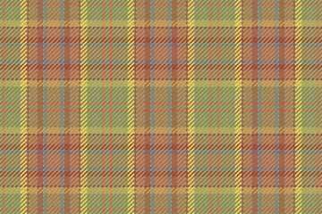Seamless pattern of scottish tartan plaid. Repeatable background with check fabric texture. Vector backdrop striped textile print.