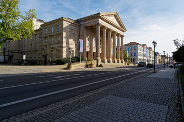 Obraz premium Staatstheater Meinigen, Landkreis Schmalkalden-Meiningen, Thüringen, Deutschland