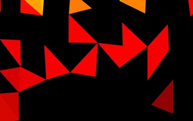 Light Red vector shining triangular template. Modern geometrical abstract illustration with gradient. Textured pattern for background.