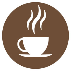 cup of coffee icon logo 