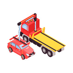 Tow Truck Car Composition