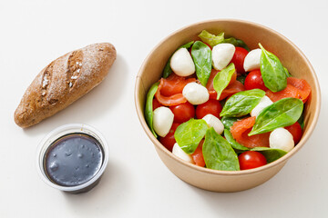 Tasty and healthy vegetarian meal in bowl