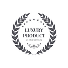 Luxury Laurel Wreath Emblem