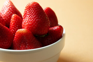 strawberries in a bowl