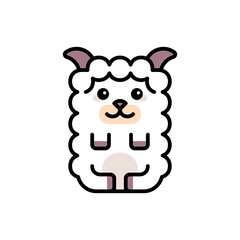 Sheep icon. Icon design. Template elements. Flat style